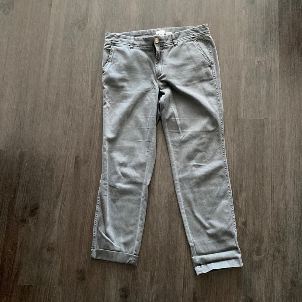 J.Crew factory lightweight chinos in garment dyed charcoal *LIKE NEW*